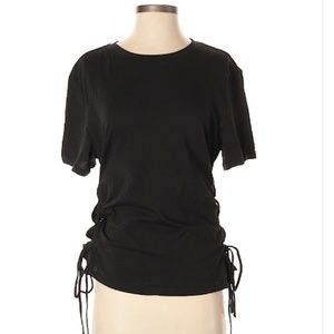 H&M Grommet lace up side t-shirt